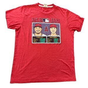 Homage  Vintage MLB JAM Trout Ohtani Angels Tee T-Shirt size M